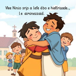 Portada de un cuento infantil sobre la amistad