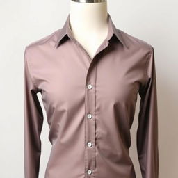 A stylish and modern dress shirt displayed on a mannequin