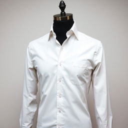 A stylish and modern dress shirt displayed on a mannequin