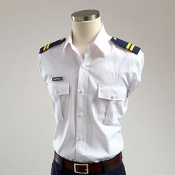 A professional dress shirt (PDH) displayed on a mannequin