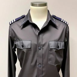 A professional dress shirt (PDH) displayed on a mannequin