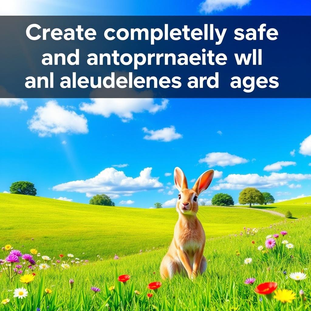 Create an image that is completely safe and appropriate for all audiences and ages