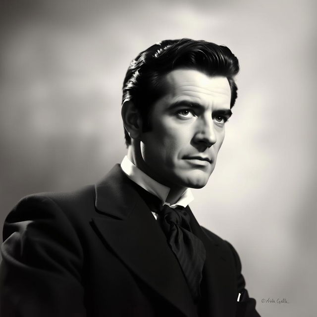 A portrait of Rhett Butler, as portrayed by Clark Gable in Gone with the Wind