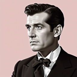 A portrait of Rhett Butler, as portrayed by Clark Gable in Gone with the Wind