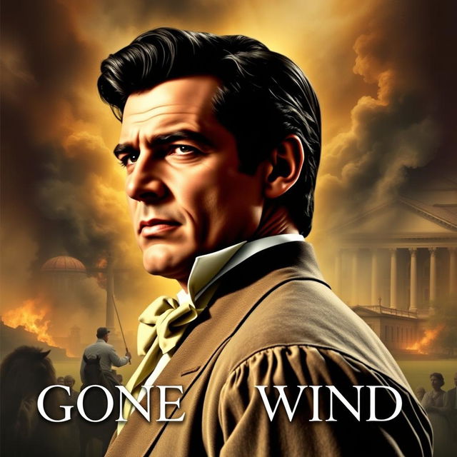 An iconic poster featuring Rhett Butler, as portrayed by Clark Gable in Gone with the Wind