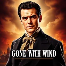 An iconic poster featuring Rhett Butler, as portrayed by Clark Gable in Gone with the Wind