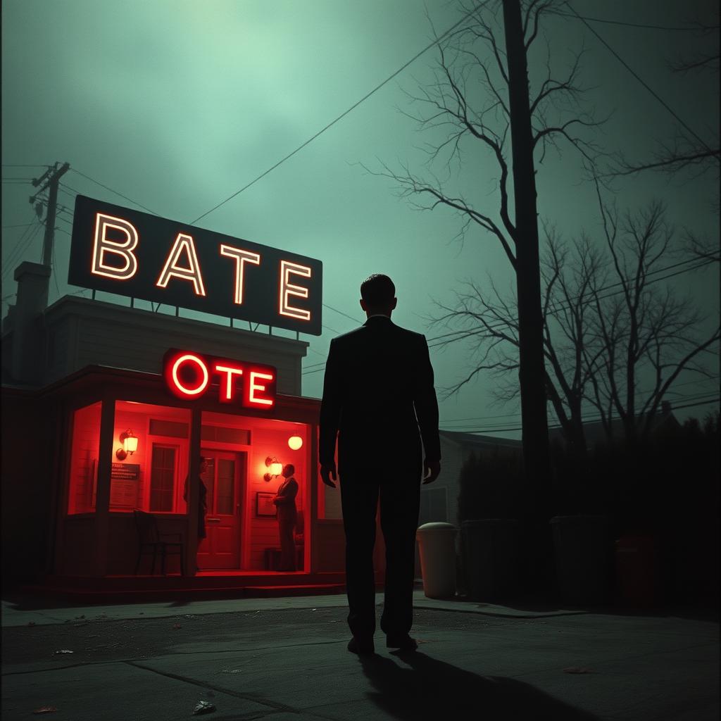 An iconic scene from the movie Psycho, capturing the suspense and horror of the film