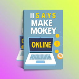 Create an e-book cover titled '16 Ways to Make Money Online'