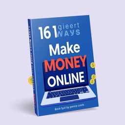 Create an e-book cover titled '16 Ways to Make Money Online'