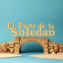 Un cartel de madera inspirado en el libro 'El Puente de la Soledad'