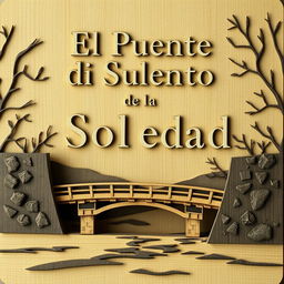 Un cartel de madera inspirado en el libro 'El Puente de la Soledad'