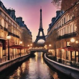 A beautiful and iconic image of Paris, capturing the essence of the city