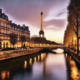 A beautiful and iconic image of Paris, capturing the essence of the city