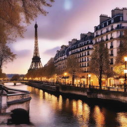 A beautiful and iconic image of Paris, capturing the essence of the city