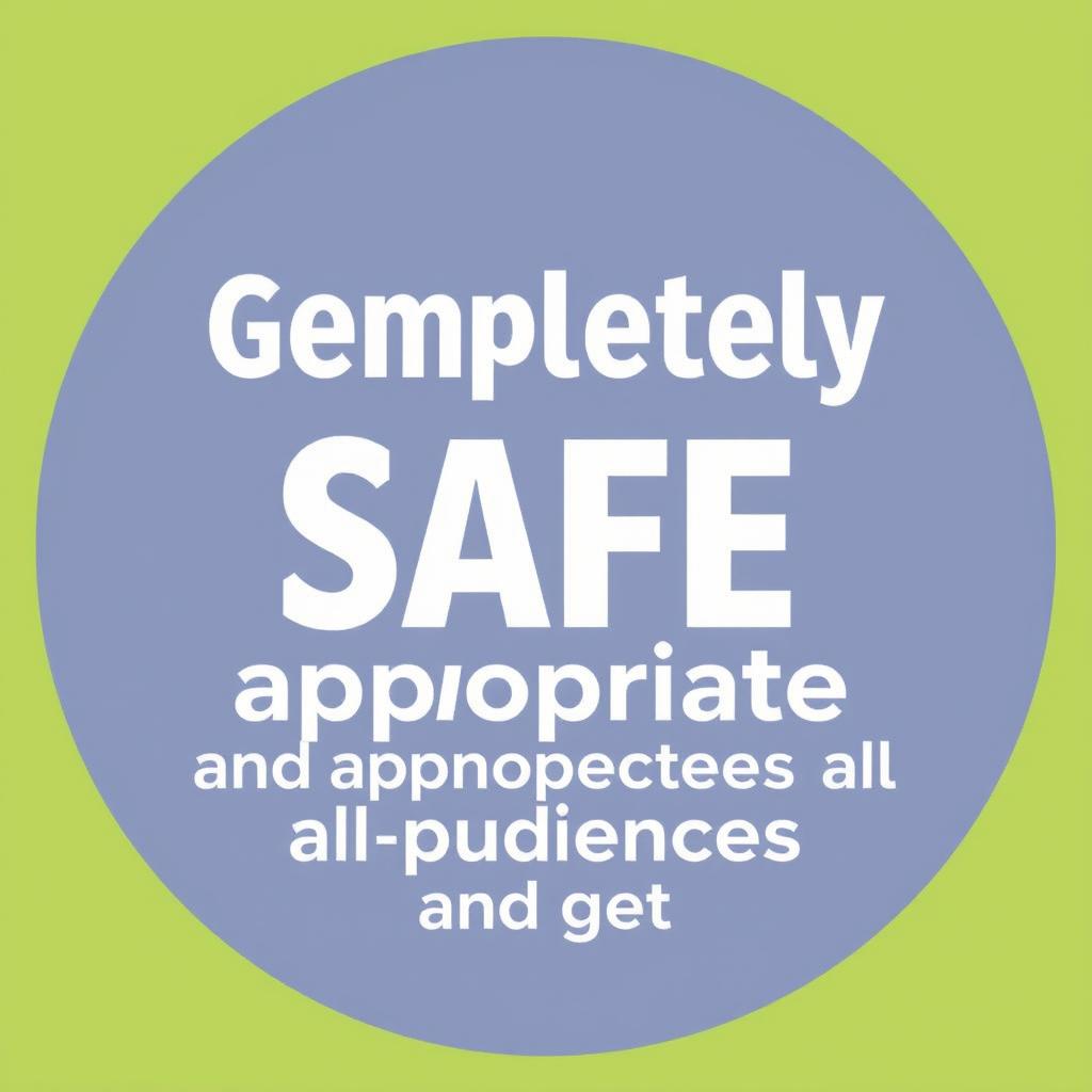 Generate an image that is completely safe and appropriate for all audiences and ages