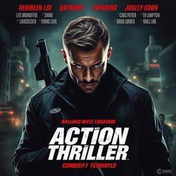 Create an action thriller movie poster