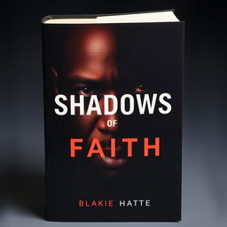 A book cover featuring the face of a black preacher with split lighting