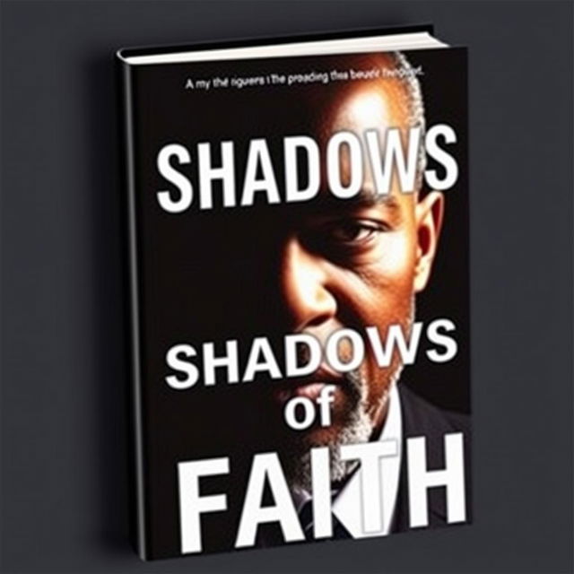 A book cover featuring the face of a black preacher with split lighting