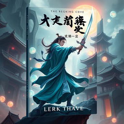 Create a book cover with a sci-fi xianxia theme