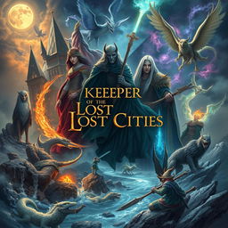 A captivating image featuring elements from the Keeper of the Lost Cities book series