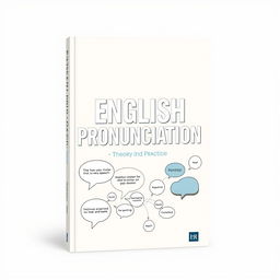 Create a book cover titled 'ENGLISH PRONUNCIATION: Theory and Practice'