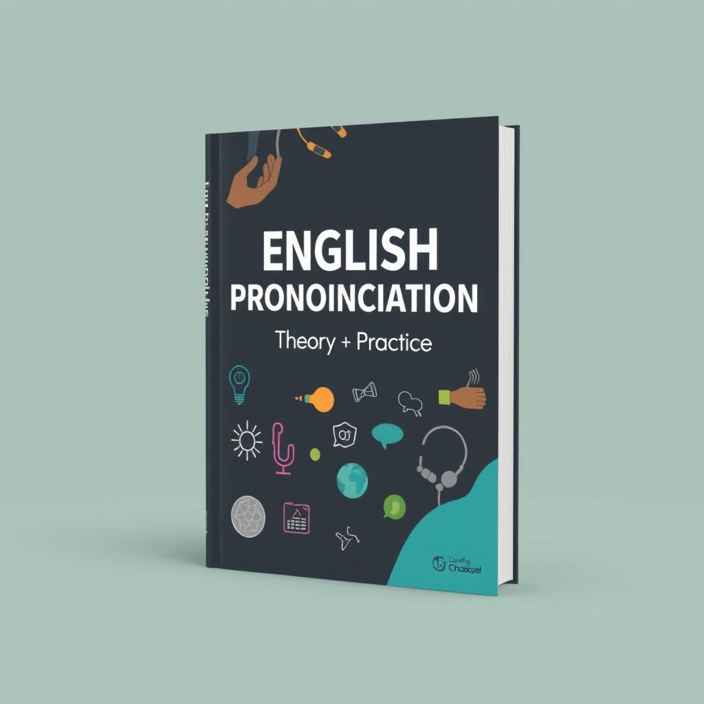 Create a book cover for a book titled 'ENGLISH PRONUNCIATION: Theory and Practice'