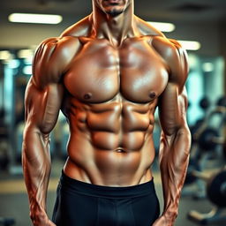 A visually appealing image of a fit and toned body, showcasing defined muscles and a healthy physique