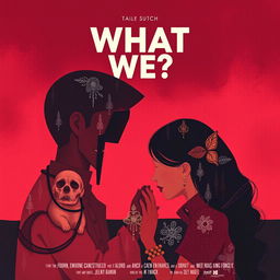 Create a film poster for a movie titled 'What Are We?' The poster should depict the complexities and emotional nuances of a situationship