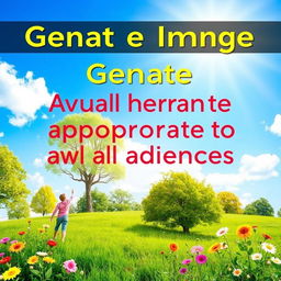 Generate an image that is visually appealing and appropriate for all audiences