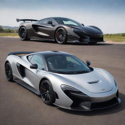 A powerful fusion of the sleek, high-performance aesthetics of a McLaren and the muscular, robust design of a Dodge.