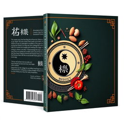 Create a book cover with the theme of Chinese medicine