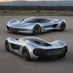 A distinctive hybrid of the aerodynamic, sport design of a McLaren with the utilitarian, sturdy features of a GMC truck.