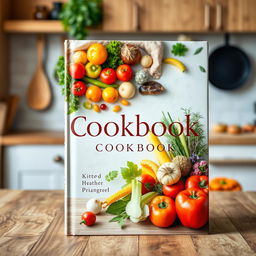 A vibrant and inviting book cover for a cookbook