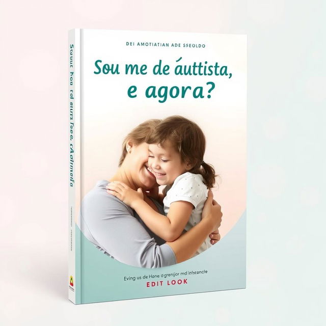 A book cover for an e-book titled 'Sou mãe de autista, e agora?'