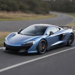 A compelling blend of a McLaren supercar's sleek aerodynamics and a Volvo's commitment to safety and boxy elegance, creating a unique high-performance sedan.