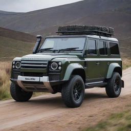 A unique vehicle that merges McLaren's sporty aerodynamics with the robust, adventure-ready design of a Land Rover.