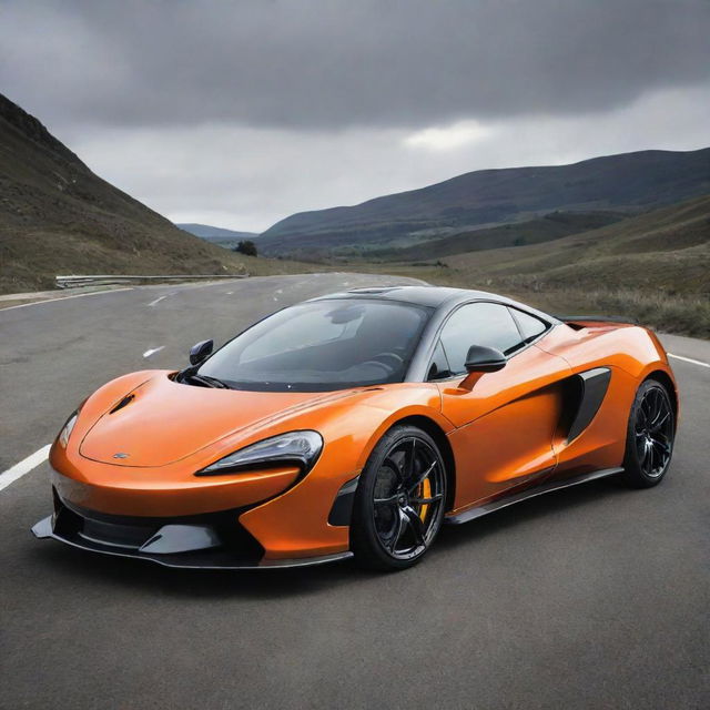 A playful fusion of the aerodynamic, sporty design of a McLaren with the compact, efficient design of a Smart car.