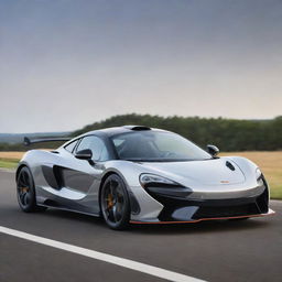 A playful fusion of the aerodynamic, sporty design of a McLaren with the compact, efficient design of a Smart car.