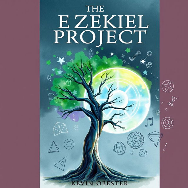 Create a book cover for a novel titled 'The Ezekiel Project' by Kevin Obester