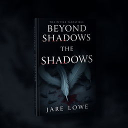 Create a book cover titled 'Beyond the Shadows' with a dark fantasy theme