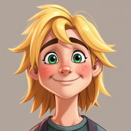 Create an image of a character with blonde hair