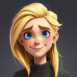 Create an image of a character with blonde hair