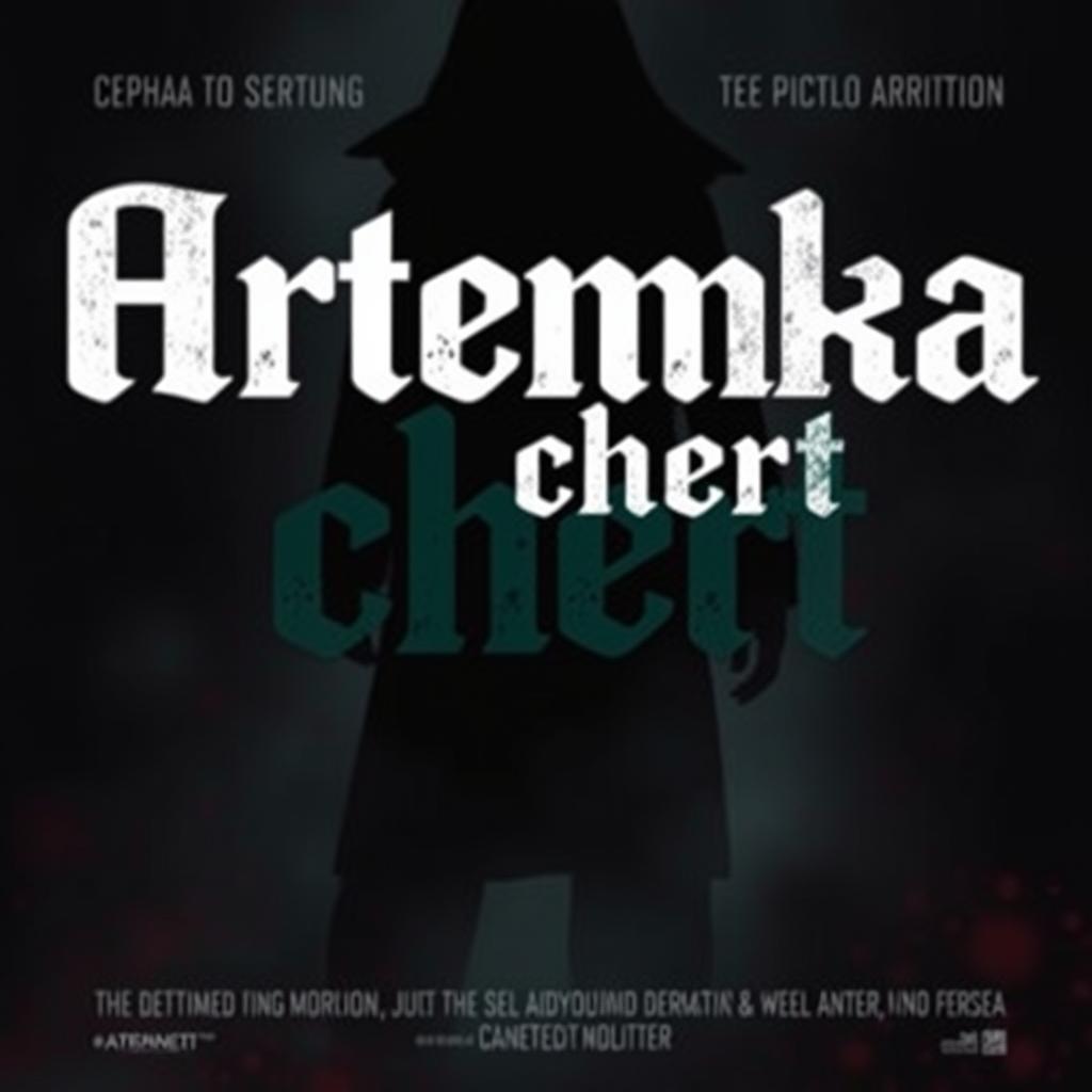 Create a film poster for a movie titled 'Artemka chert'