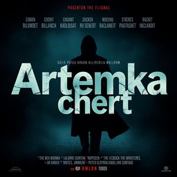 Create a film poster for a movie titled 'Artemka chert'