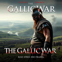 Create a movie poster for 'The Gallic War: Rise and Fall of the Barbarian King'