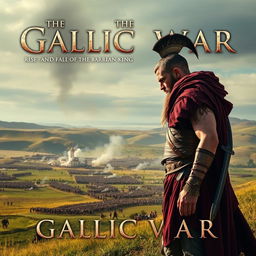 Create a movie poster for 'The Gallic War: Rise and Fall of the Barbarian King'