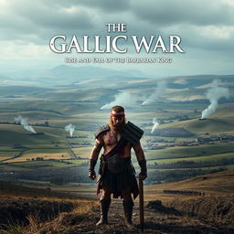 Create a movie poster for 'The Gallic War: Rise and Fall of the Barbarian King'