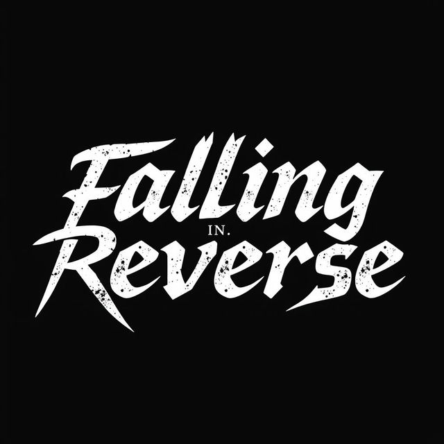 Create an image with the text 'Falling in Reverse' prominently displayed