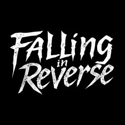 Create an image with the text 'Falling in Reverse' prominently displayed