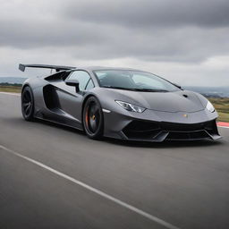 A dynamic fusion of a Lamborghini's aggressive styling and raw power with the sleek, aerodynamic design and race-inspired aesthetics of a McLaren.